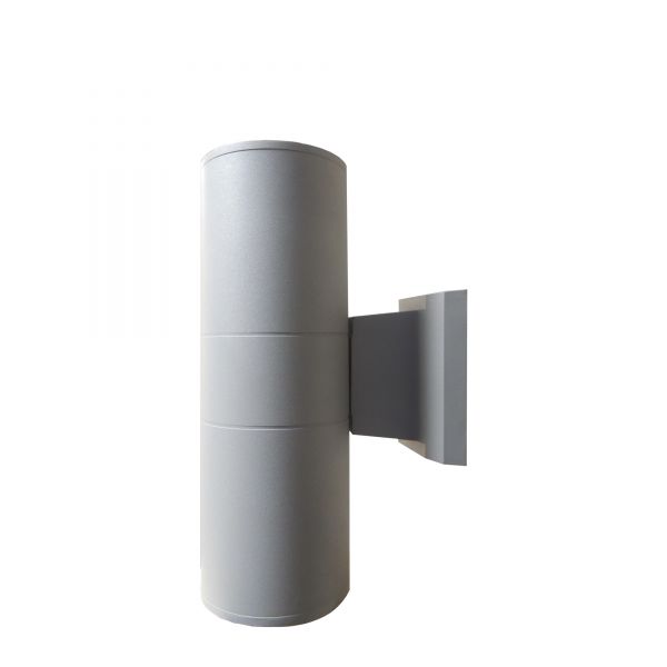 Lámpara de muro para exterior Arbotante E27 Gris Mate