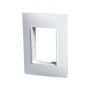 Placa 3 Modulos C/Chasis - Blanco/Blanco S26