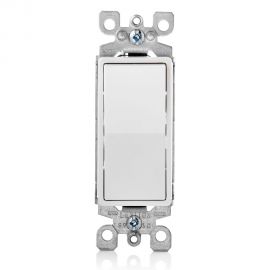 INTERRUPTOR 3 VÍAS SILENCIOSO 15A-120/277V DECORA BLANCO (NO INCLUYE PLACA)