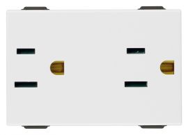Toma Duplex 12P+T 15A 127V Blanco 