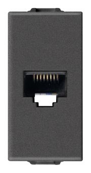 Toma RJ45 Netsafe cat5e UTP carb. mate