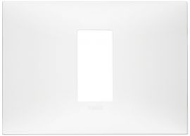 Placa 1M cent. tecno blanco mate