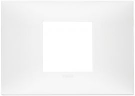 Placa 2M cent. tecno blanco mate