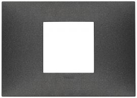 Placa 2M cent. tecno carbon matt