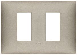 Placa 2M laterales tecno titanio mate