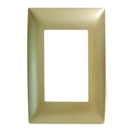 Placa 3 módulos champange