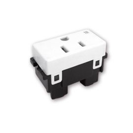 Receptáculo H sencillo 2P+T 15A 127VCA