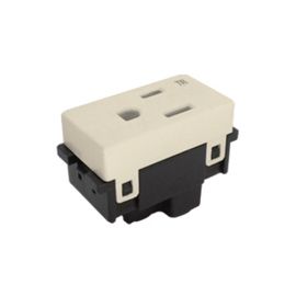 Receptáculo V sencillo 2P+T 15A 127VCA