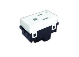 Receptáculo V sencillo 2P+T 15A 127VCA ROYER 100