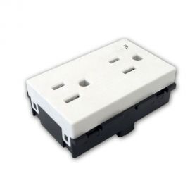 Receptáculo dúplex 2P+T 15A 127VCA