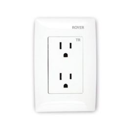 Placa 3 módulos con Recept. Dúplex