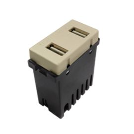 2 puertos USB 2 A (1 módulo) M PZ