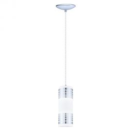 Luminario colgante de 1 Luz BAYMAN blanco y cromo