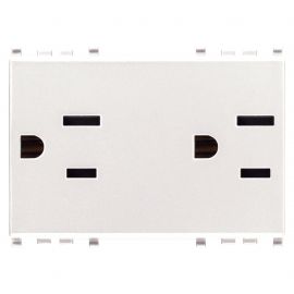 Toma duplex SICURY 2P+T 15A USA+SASO 