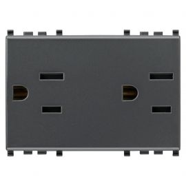 Toma duplex SICURY 2P+T 15A USA+SASO
