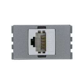 TOMA TELEFÓNICA DE 4 HILOS RJ-11 ALUMINIO