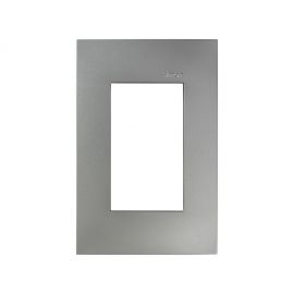 Placa Aluminio Mate de 3 módulos (sin chasis)