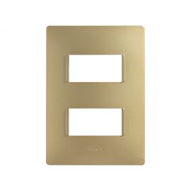 Placa 2modulos S/Chasis - Oro Mate S26