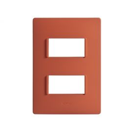 Placa 2modulos S/Chasis - Rojo Coral S26
