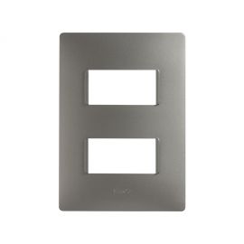 Placa 2modulos S/Chasis - Acero S26
