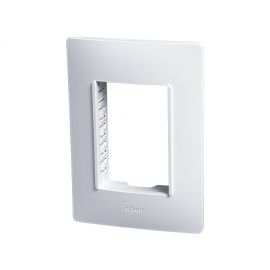 Placa 3 Modulos C/Chasis - Blanco/Blanco S26