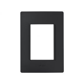 Placa 3modulos S/Chasis - Negro Azabache S26