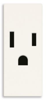 Toma SICURY 2P+T 15A USA blanco