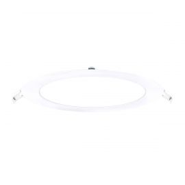 Luminario Empotrable Led mod Flat-Eco blanco 12W Luz Cálida