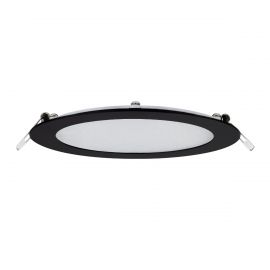 Luminario Led Empotrable 12W mod Flat-CCT negro