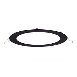 Luminario Empotrable Led mod Flat-Eco negro 12W Luz Cálida