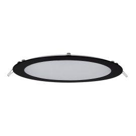 Luminario Led Empotrable 18W mod Flat-CCT negro