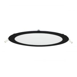 Luminario Empotrable Led mod Flat-Eco negro 18W Luz Neutra