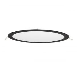 Luminario Empotrable Led mod Flat-Eco negro 24w Luz Neutra