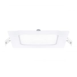 Luminaria Led cuadrada 6W mod Flat-Square Luz Cálida