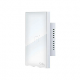 APAGADOR SMART WIFI SENCILLO TOUCH PLACA DE CRISTAL COLOR BLANCO MARCA IGOTO