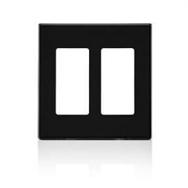 PLACA 2 VENTANAS DECORA NEGRO