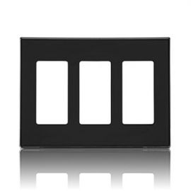 PLACA 3 VENTANAS DECORA NEGRO