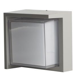 Luminario para exterior cuadrado 10W- LUZ CALIDA