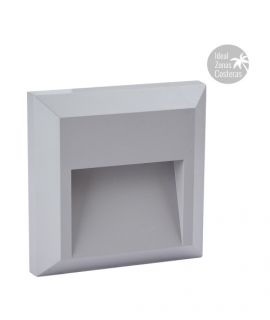Luminario de exterior muro LED modelo ANSHAN I GRIS