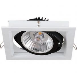 Lámpara de empotrar en techo Helios cuadrada 12W Dimeable