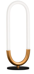 Luminaria de mesa LED Mod. CLIP NEGRO/ORO