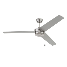 VENTILADOR DE TECHO 52 MOD. BORA NIQUEL CEPILLADO