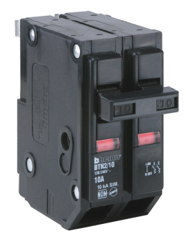 Interruptor termomágnetico 2x10 A, 120/240 V, montaje enchufable