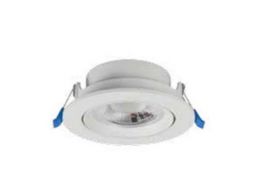 Luminario Led empotrable mod Swing 7W orientable Luz Fría