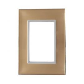 Placa 3 módulos Cristal Champagne R100 Plus