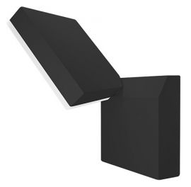 LUMINARIO ARBOTANTE DE PARED GIRATORIO CUADRADO COLOR NEGRO