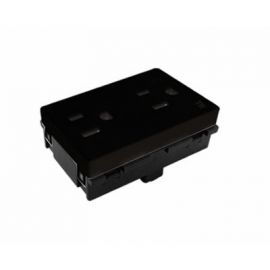 Receptáculo dúplex 2P+T 15A 127VCA BK