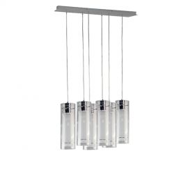 Lámpara colgante Modelo FROST 6 luces