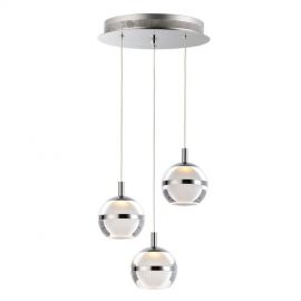 Lámpara colgante LED Modelo SWANK 3 luces