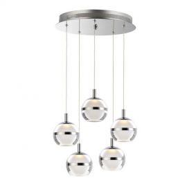 Lámpara colgante LED Modelo SWANK 5 luces